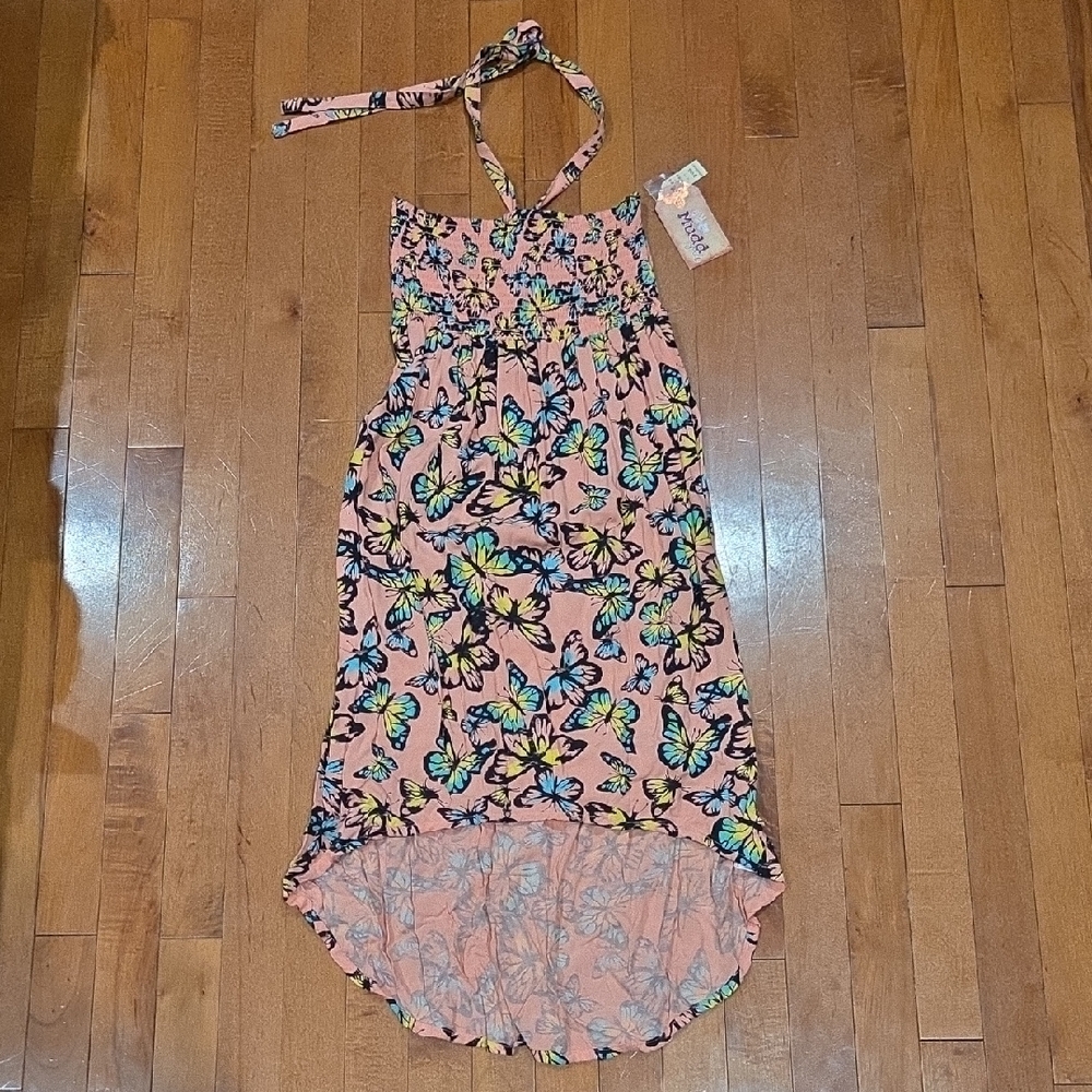 Mudd Pink Butterfly Print Dress